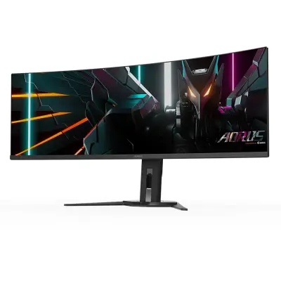 GIGABYTE AORUS CO49DQ 49'' OLED DQHD ukrivljen monitor, 5120 x 1440, 0.03ms, 144Hz, zvočniki
