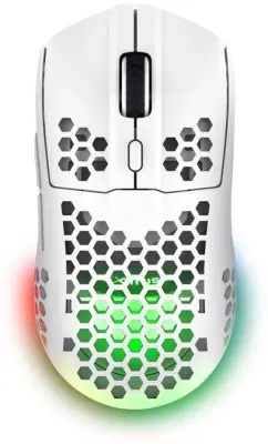 TRUST GXT929W Helox bela gaming brezžična miška