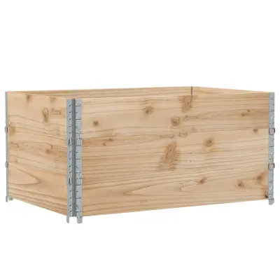 vidaXL Vrtno korito 120x80 cm trdna borovina