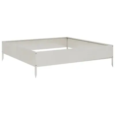vidaXL Vrtna visoka greda 100x100x26 cm nerjaveče jeklo