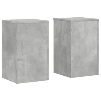 vidaXL Stojalo za rastline 2 kosa betonsko sivo 30x30x50 cm inž. les
