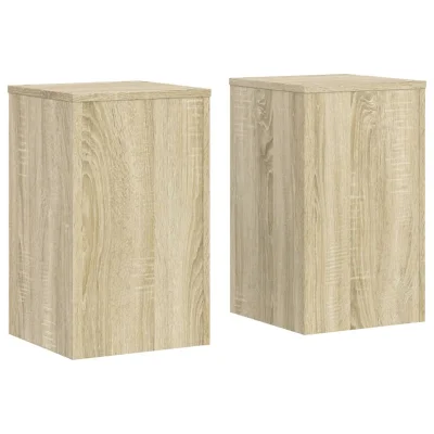 vidaXL Stojalo za rastline 2 kosa sonoma hrast 30x30x50 cm inž. les