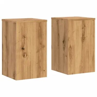 vidaXL Stojalo za rastline 2 kosa artisan hrast 30x30x50 cm inž. les