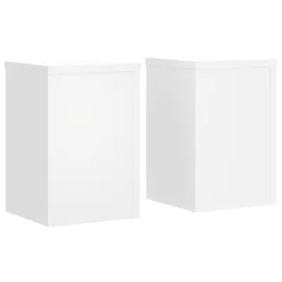 vidaXL Stojalo za rastline 2 kosa belo 20x20x30 cm inženirski les