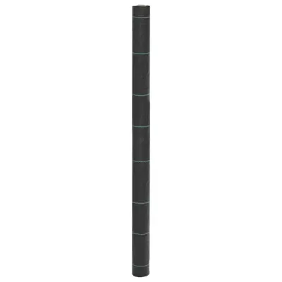 vidaXL Membrana proti plevelu črna 1,5x25 m PP