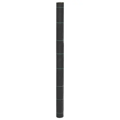 vidaXL Membrana proti plevelu črna 1,5x25 m PP
