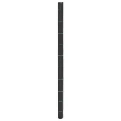 vidaXL Membrana proti plevelu črna 2x25 m PP
