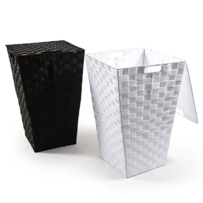 Košara za perilo Nylon 34x34xh52cm / več barva / najlon, kovina