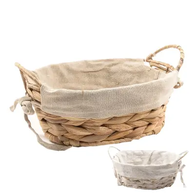 Košara iz bananinih listov 26x20xh10cm / ovalna / več barv / tekstil