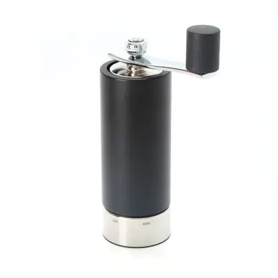 Mlinček za poper z ročajem Isen h18cm / črn mat / les, inox