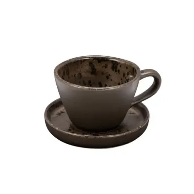 Skodelica za čaj Phobos 230ml / rjava / stoneware