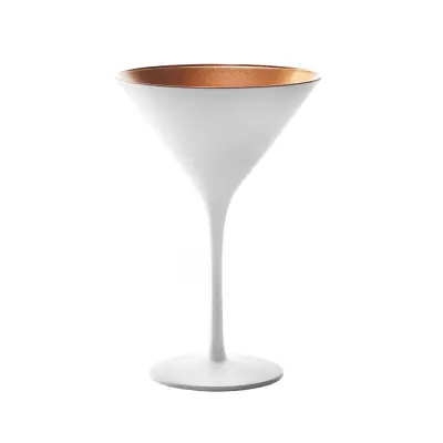 Kelih za cocktail Olympic 240ml / belo-bronast / steklo