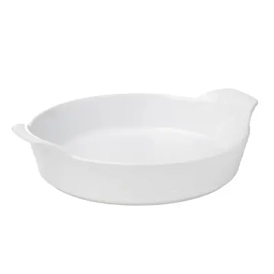 Pekač Miba 28cm / okrogel / bel / keramika