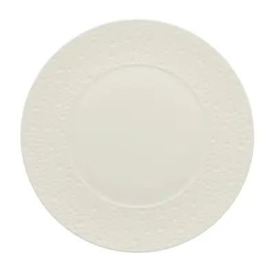 Plitev krožnik Deva 27cm / bel / porcelan