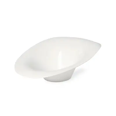 Ovalna skleda Febe 24,5x21xh8,5cm / bela / porcelan