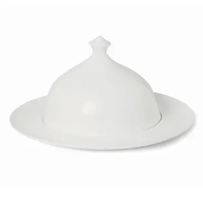 Okrogel krožnik s pokrovom Talia 33xh18cm / bel / porcelan