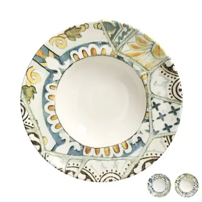 Krožnik Pasta Bowl Seaside Maiolica 27cm / več barv / porcelan