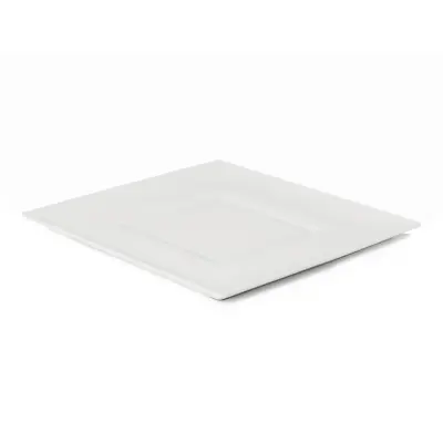 Kvadraten krožnik Talia 30,5x30,5cm / bel / porcelan