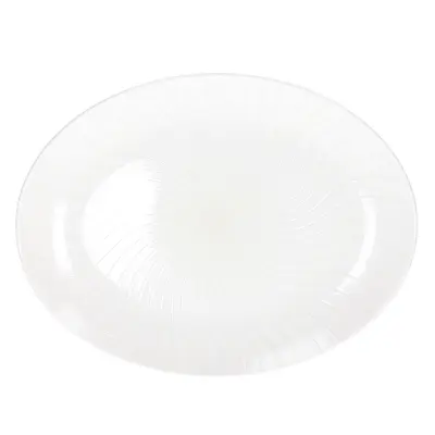Krožnim Moon Ivory 36x27,5cm / ovalen / porcelan