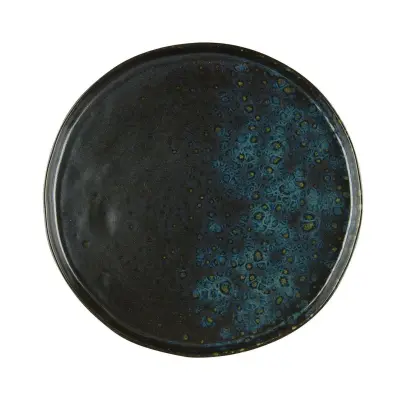 Plitev krožnik Phobos 26,5xH2cm / okrogel / črno-moder / stoneware