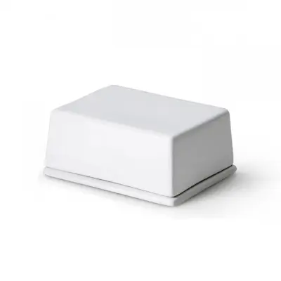 Posoda za maslo 12x10xh6,5cm / bela / keramika