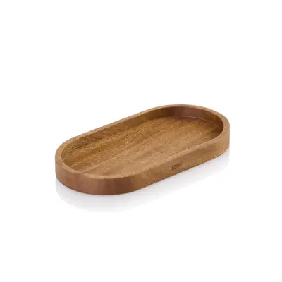 Pladenj, podstavek 16x8,5xh1,5cm / ovalen / les