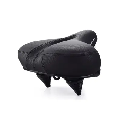 Zelo velik in mehak kolesarski sedež