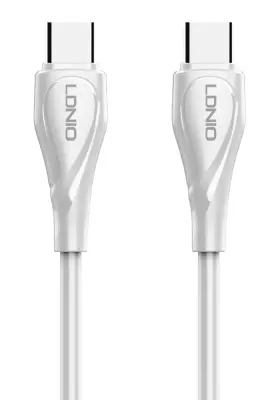 LDNIO C-C 65W 1M WHITE LC611C polnilni data kabel