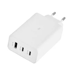 Polnilec USB z Power Delivery in Quick Charge 65 W bel, bulk