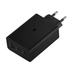 Polnilec USB z Power Delivery in Quick Charge 65 W črn, bulk
