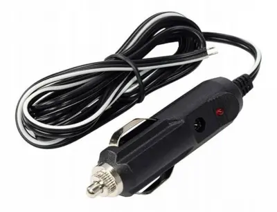 Vtikač za avtovžigalnik z lučko na kablu 1,2m