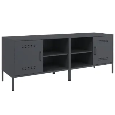 vidaXL TV omarica 2 kosa antracitna 68x39x50,5 cm jeklo