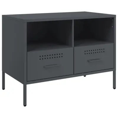 vidaXL TV omarica antracit 68x39x50,5 cm jeklo
