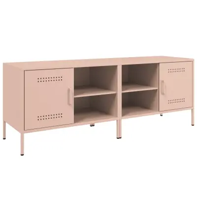 vidaXL TV omarica 2 kosa roza 68x39x50,5 cm jeklo