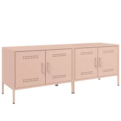 vidaXL TV omarica 2 kosa roza 68x39x50,5 cm jeklo