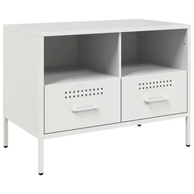 vidaXL TV omarica bela 68x39x50,5 cm jeklo