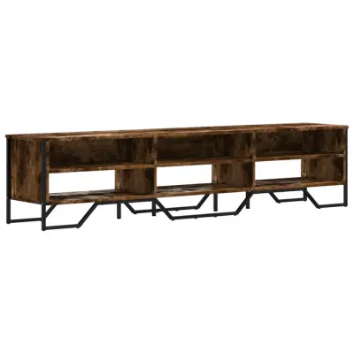 vidaXL TV omarica dimljeni hrast 180x34x41 cm inženirski les