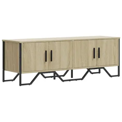 vidaXL TV omarica sonoma hrast 122x34x41 cm inženirski les
