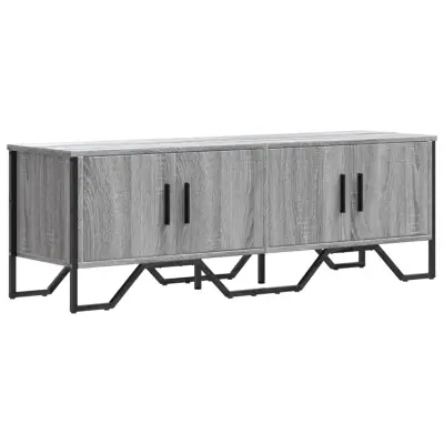 vidaXL TV omarica siva sonoma 122x34x41 cm inženirski les