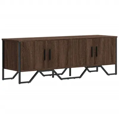 vidaXL TV omarica rjavi hrast 122x34x41 cm inženirski les