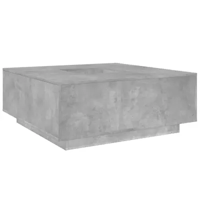 vidaXL Klubska mizica betonsko siva 100x100x40 cm inženirski les