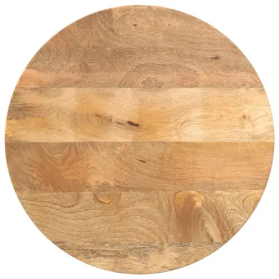 vidaXL Mizna plošča Ø 50x3,8 cm okrogla trden mangov les