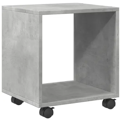 vidaXL Omarica na kolesih betonsko siva 37x33x42,5 cm inženirski les