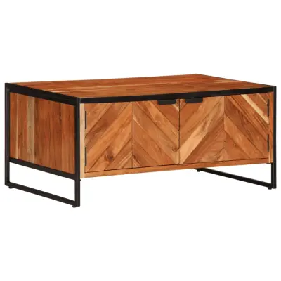vidaXL Klubska mizica 90x55x40 cm trden akacijev les