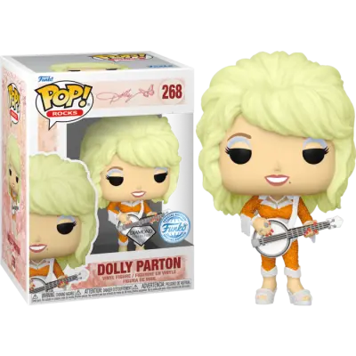 Funko POP Rocks Dolly Parton Dolly Parton Diamond Glitter Exclusive 268