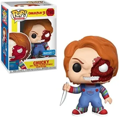 Funko POP Movies Child´s Play 3 Chucky Half Face Battle Damage Exclusive 798