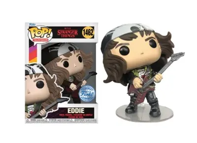 Funko POP Television Stranger Things Hunter Eddie s kitaro Metallic Exclusive 1462
