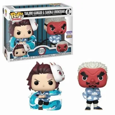 Funko POP Animacija Demon Slayer Kimetsu no Yaiba Tanjiro Kamado & Sakonji Urokodaki 2Pack