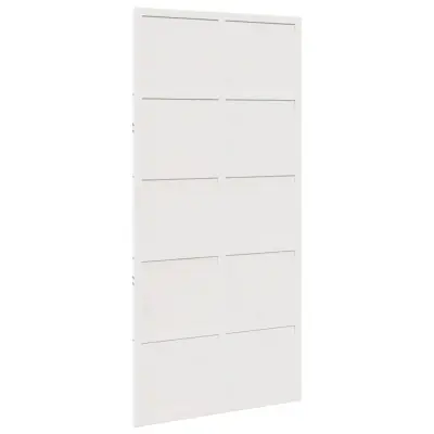 vidaXL Hlevska vrata bela 100x208 cm trdna borovina