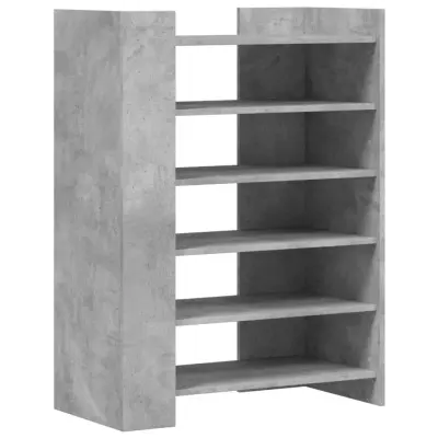 vidaXL Omarica za čevlje betonsko siva 74,5x37,5x100 cm inženirski les